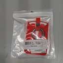 1 Piece Silicone Key Card Holder Case Compatible with Tesla, Key Protector Cover, Security Card Holder with Key Chain, Black and Red