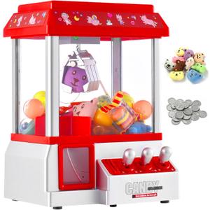 Claw Machine for Kids Toy Mini Claw Machine Candy Grabber Prize Dispenser Vending Machine Arcade Game Machines for Home Party Christmas Birthday Gifts Cool Girl Toys
