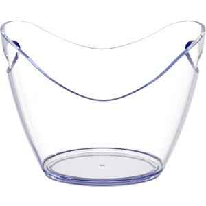 Devine Accessories - Ice Bucket Clear Acrylic 3.5 Liter Good for 2 Wine or Champagne Bottles Ice Bucket (1)