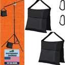 Eurmax USA Photography Sand Weight Bags Heavy Duty Saddlebags for Photography Video Equipments, Backdrop Stand, Light Stand,Photo Tripod, Canopy Tent, Umbrella Base, Fishing Chair,Picnic Table 2-Pack