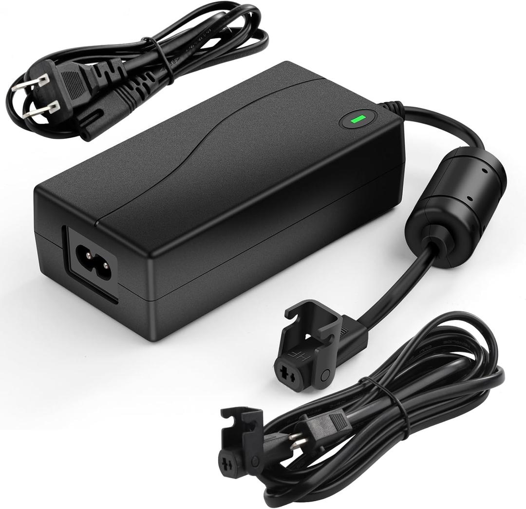 Electric Recliner Power Supply, AC/DC Power Adapter 2-Pin 29V 2A Lift Chair Power Line,with Extension Cable for Lift and Recliner Sofas -6.5 Feet(1 Set), Black, KGDY-29V2A