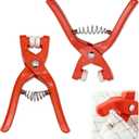 YAFIYGI 2Pcs Safety Eye Snapper Tool Crochet Clamp for Attaching Safety Eye Noses Magic Circle Helper Ring Pliers for Crocheting Stuffed Animals Easy Making Supplies (5-30mm)