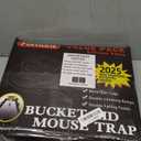 2024 New Upgraded Bucket Lid Mouse Trap-Metal Bait Cage-Auto Reset-5 Gallon Bucket Fit-Humane-Indoor Outdoor-Rat Trap (Yellow - 4 Packs, Extreme Value)