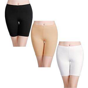 wirarpa Women's Anti Chafing Cotton Underwear Boy Shorts Long Leg Boyshorts Panties 3 Pack S