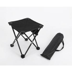 Portable Camping Stool, Folding Lightweight Camping Chair w/Footrest, Small Camp Chair, Pop Up Stool for Travel/Hiking/Fishing, Mini Folding Chair/Travel Chair/Seat, Carry Bag