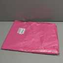 Plastic Shopping Bag with Die Cut Handle Bag 12" x 15" Pink Plastic Merchandise Bags with Handle 100 Pack for Retail, Heavy Duty Bulk Bags