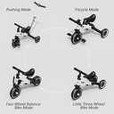 XJD 7 in 1 Toddler Bike with Push Handle,Tricycles for 1 to 3 Years Old, Toddler Tricycle with Push Handle for Boy Girl, Baby Balance Bike with Adjustable Seat Height and Removable Pedal (White)
