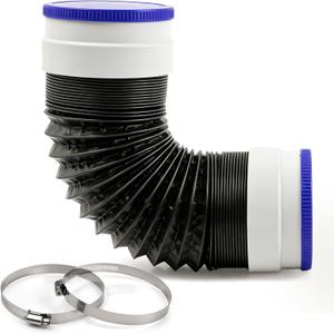 4" x 3FT Flexible Dryer Vent Hose, 6-Layer Aluminum Duct w/Rubber Seals & Clamps, Heat-Resistant Exhaust Hose for Tight Spaces, Universal Dryer Vent Kit (4IN x 3FT)