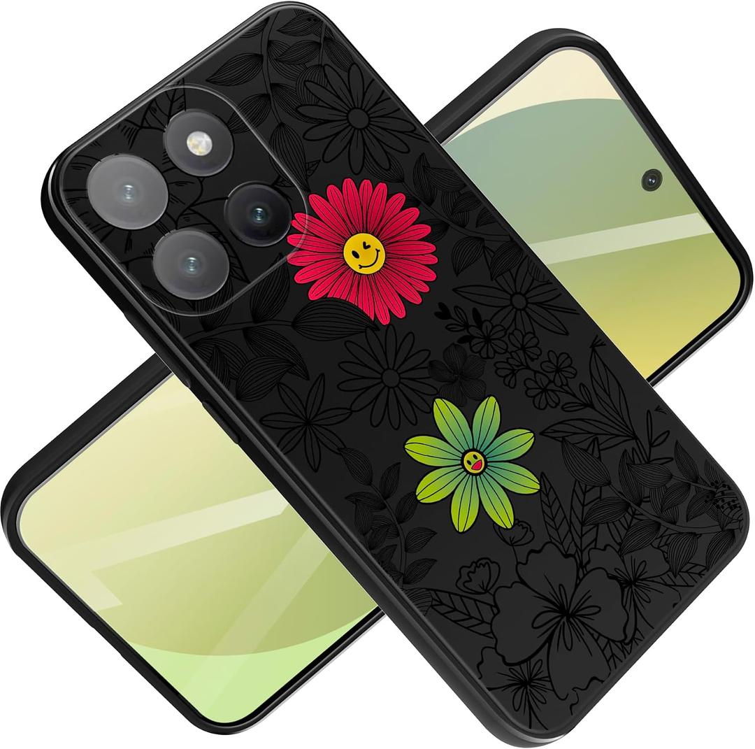 for Moto g 2026 Case 5G G Play 2025 [10FT Military Grade Drop Test] Cute Planet Soft Slim TPU Protective Shockproof Phone Case Cover (Unintentional Flowers)