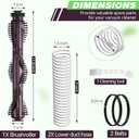 Brush Roll Replacement with Lower Duct Hose & Belt, Compatible with Shark NV752 NV750 NV650 NV650W NV750AND NV652 NV652C NV750W NV752BRN NV753C NV651 NV750W Vacuums, Vacuum Replacement Part