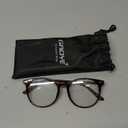 Gaoye Blue Light Blocking Glasses, Retro Round Eyewear Frame Anti Eyestrain Computer Glasses for Women Men (Tea Leopard/Transparent Lens)