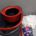 O-Cedar Easywring Microfiber Spin Mop & Bucket Floor Cleaning System with 1 Extra Refill,Red / Gray