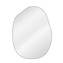 BEAUTYPEAK 23.6-Inches W x 31.5-Inches H Irregular Black Polished Frameless Wall Mirror, WKYX03-2432