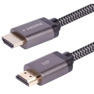Monoprice 8K Certified Ultra High Speed HDMI Cable - Braided - HDMI 2.1, 8K@60Hz, 4K@120Hz, 48Gbps, HDR, VRR, CL2 In-Wall Rated, 15ft, Black (1 Pack)