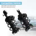 2PCS Front Struts Shocks Assembly w/Coil Spring Fit for 2006-2008 Toyota RAV4 2.4L L4, for 2009-2012 Toyota RAV4 2.5L L4 Front Shock Absorbers, Left & Right Replace 172275 172276