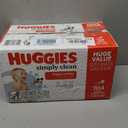 Huggies Simply Clean Unscented Baby Diaper Wipes, 11 Flip-Top Packs (704 Wipes Total)