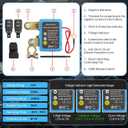 Remote Battery Disconnect Switch 12V, 240A, Kill Switch for Car Prevent Battery Drain, Anti-Theft Battery Cut Off Switch with Protect Cover, Voltage Protection to Prevent Drain for Auto, RV, Truck