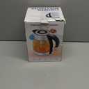 Chefman Electric Kettle, 1.8L 1500W, Hot Water Boiler, Removable Lid for Easy Cleaning, Auto Shut Off, Boil-Dry Protection, Stainless Steel Filter, BPA Free, Borosilicate Glass Electric Tea Kettle