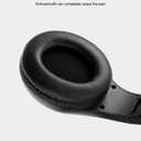 Portable Personal FM Radio Headphones with Best Reception, Wireless Headset FM Radio Ear Muffs for Walking, Jogging Powered by 2 AA Batteries(Not Included) -Black