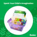 Boley Classroom Baskets - 20 Pack 10x6in Colorful Plastic Stackable Storage Bins with Handles - Ideal for School, Daycare, Home Organization, Art Supplies, Books, Toys, and More