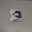 5 x ID Badge Holder with Retractable and Detachable Lanyard, Cute Badge Reel Breakaway Lanyard with Carabiner Clip for Women, Teachers, Nurses, Students, Perfect Work and Office(Purple Leaves)