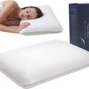 Ergonomic Memory Foam Neck Pillow Bed Pillow,Cooling Fabric,No Pressure Support, Stays Cool, Luxurious Comfort, Queen(23.6"x15.7"x4.7")