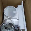 10" Ultra Quiet Bathroom Exhaust Fan with Light,6000K 12W Square LED Combo,0.7 Sones 117CFM,Ceiling Ventilation Fan,for Bathroom, Office, Home(6000K LED)