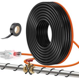 23FT3FT-200FT Pipe Heating Cable for Pipe Freeze Protection, Heat Cable for Water Pipes(Metal and Plastic), Pipe Heat Tape Keeps Water Flowing at -40F 5w/ft, 120V Plumbing Fixture