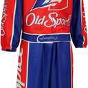 Mens Ricky Bobby Costume Talladega Nights Cosplay Racing Full Outfits Set, Small 