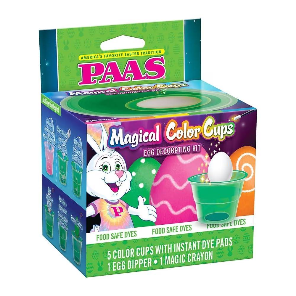 2 x PAAS Magical Color Cups Egg Decorating Kit - America's Favorite Easter Tradition