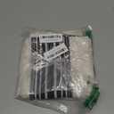 DriftAway Kitchen Tier Curtains - Striped Linen Short Pinstripe Cafe Curtains 24 Inch Length for Living Room Bathroom Chris Farmhouse Rustic Rod Pocket 2 Panels Black