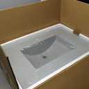 31" Bathroom Vanity Top with Integrated Sink – Solid Surface Polyurethane Resin, Matte Grey, One-Piece Countertop Basin, Single Faucet Hole, Built-in Overflow (31"W x 22"D)