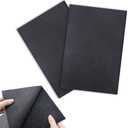 20 x 30 cm Velcro Sew On Tape Black Non-Adhesive Nylon Fabric Fastener for Sewing (Pack of 2)