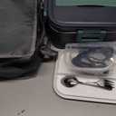 DUPASU Electric Lunch Box Food Warmer: 100W Heated Lunch Box for Adults, 1.8L Portable Fast Heating Lunchbox Food Heater for Car, Truck, Work, Travel, Lonchera Elctrica 12/24V/110-230V (Dark Green)