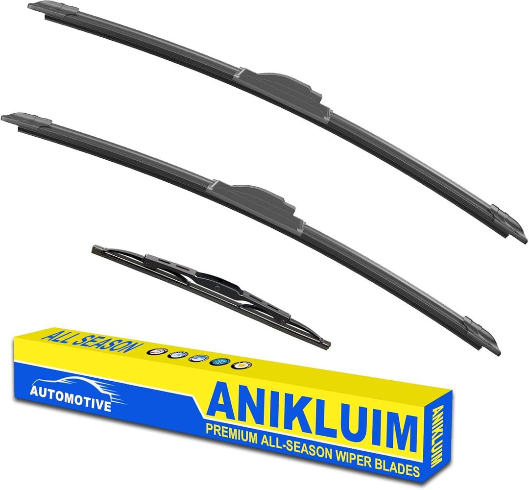 ANIKLUIM 28"+28" Wiper Blades with 16" Rear Wiper Blade Set Replacement for 1996-2007 Caravan Town & Country Windshield Wipers Original Factory Quality (Pack of 3)
