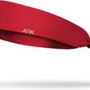 JUNK Brands Flex Tie Headband - Moisture-Wicking, Performance Fabric, Non-Slip, Sports Sweatband for Men & Women (True Red)