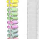 Legging Storage Bag Hanger - Can Hold 24 Leggings, Shirts or Jeans - Foldable Clothes Organizer, Portable Closet Roll Holder (White)