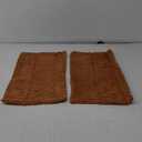 Kevin Textile Decorative Pillow Covers Set of 2 Striped Plush Corduroy Rectangle Lumbars Boho Home Decor Cushion Covers for Couch Sofa Bed Living Room 12x20 Inch, Brown