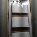 WOA WOA 4 Step Ladder, Ladders for Home, Anti-Slip Aluminum Pedals, Step Stool Foldable, Lightweight to Move, Ease of Storage, Reach 9ft for Closet Kitchen Library, Hold 300lbs - White