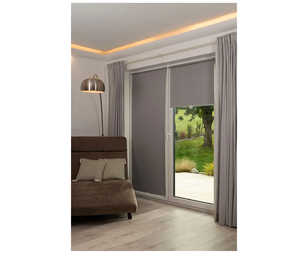 Homebox Roller Blind, Grey, 55 "w x 72" h