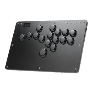 Haute42 Leverless Controller Arcade Stick: Haute42 R16 Black Leverless Controller with Rims,Premium Black Leverless Controller with Crystal Low-Profile Switch for PC/PS4/Switch Game,Support Hot Swap & SOCD