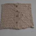 U'Artlines Cotton Knitted Decorative Pillow Case Cushion Cover Cable Knitting Patterns Square Warm Throw Pillow Cover (B Cream, 18x18)