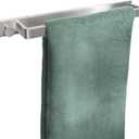 Saffron & Sage Towel Racks for Bathroom Wall Mounted, 17 inch Heavy Duty Bathroom Towel Rack Wall Mounted, Stainless Steel Bathroom Towel Holder for Bathroom Wall, Easy to Installation, Brushed Steel