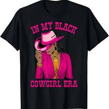 In My Cowgirl Era Groovy Western Rodeo Cowgirls T-Shirt BROWN L
