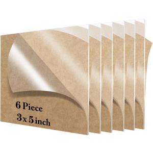 Lesnlok 6 Pieces 3 x 5 Acrylic Sheet1/8 Thick 3mm Plexiglass Sheet, for Sign, Craft, Photo Frame, DIY Display Projects (6, 3 x 5 x 1/8)