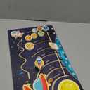 Movable Solar System Puzzle for Kids 3-6, Wooden Space Toys, Planets for Kids Preschool Learning Activities, Gift for Boys, Girls