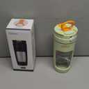 20oz Portable Blender for Shakes & Smoothies, 600ml Personal Blender Cup with 3000mAh USB-C Rechargeable, Leakproof Travel Mixer with Self-Cleaning & Safety Lock, for Gym Camping Office Kitchen (GREEN)