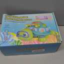 Musical Turtle Baby Toys 6-12 Months, Bilingual Educational Crawling Toys 7 8 9 10 Months, Light up Infants Tummy Toy with Sound, Number, Letters, Gifts Present for Baby 4 5 6 12 Month (Green)