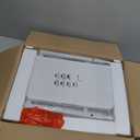 Furologee TV Stand Dresser with 4 Drawers, Entertainment Center with Open Shelf, Small Television Stands for 50" TV, Media Center for Bedroom, Living Room/White