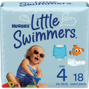 Huggies Little Swimmers Disposable Swimming Diapers, Size 4 (24-34 lbs), 18 Ct